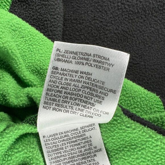 The North Face 1/4 Zip Sweater Boy's Size Small Green Glacier Fleece Pullover - Picture 10 of 11